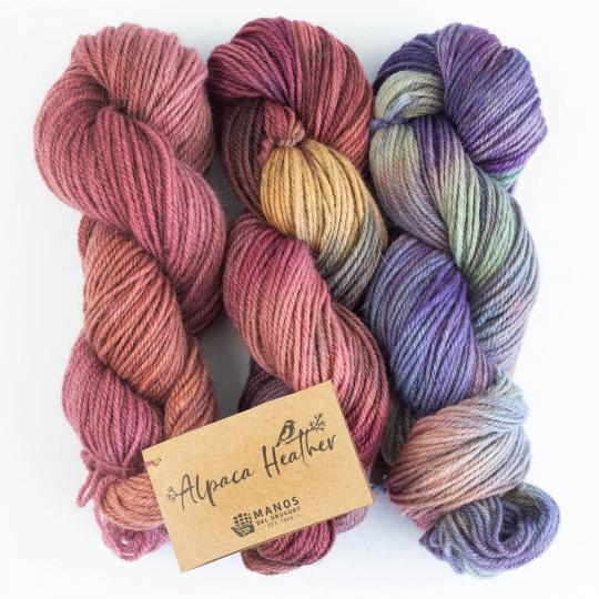 | Manos Heather Alpaca Soul Wool FARBverlauf handgefärbt del Uruguay