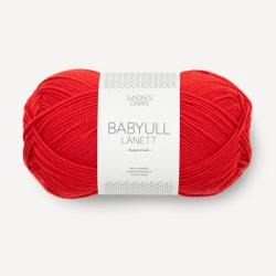 Sandnes Garn Babyull Lanett scarlet red