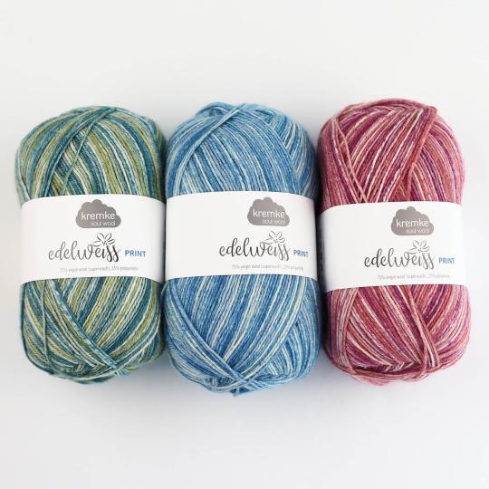 Kremke Soul Wool Edelweiss Print 4ply 