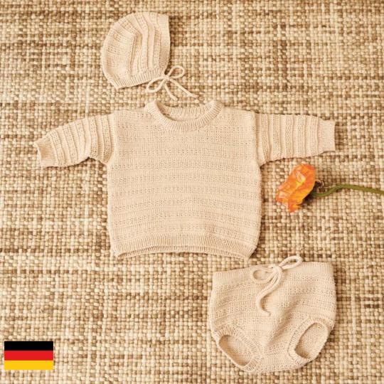 Sandnes Garn Sandnes Garn Patterns 2407 Summer Baby Filip Sweater, Diaper Pants & Bonnet Baby (deutsch)