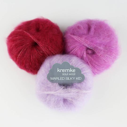 Kremke Soul Wool Marled Silky Kid 75g Garnpaket Love