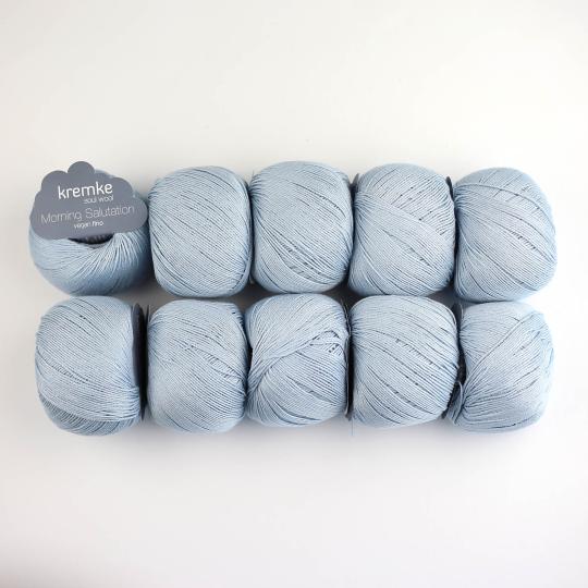 Kremke Soul Wool Morning Salutation Fino Sale-Farben im 500g Paket Blasspfirsich