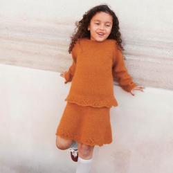 Sandnes Garn Sandnes Garn Einzelanleitungen 2408 Kinder Augustine Sweater & Skirt Junior (deutsch)