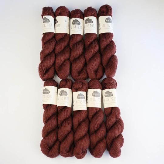 Kremke Soul Wool In the Mood Solid im 500g Paket Tiefrot