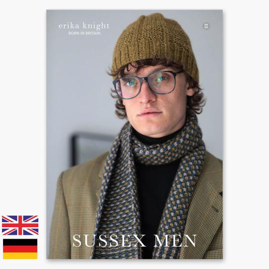 Erika Knight Pattern Lookbook Sussex Men deutsch & englisch