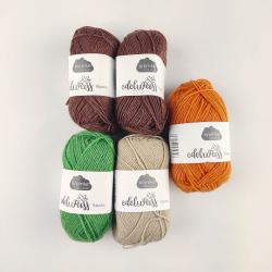 Kremke Soul Wool Garnset LandIdee Socken mit Karottenmuster Karottensocken