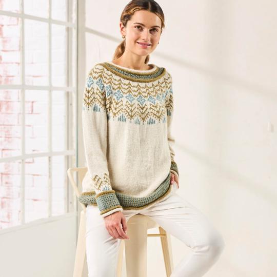 BC Garn Anleitung Pullover Solveig deutsch